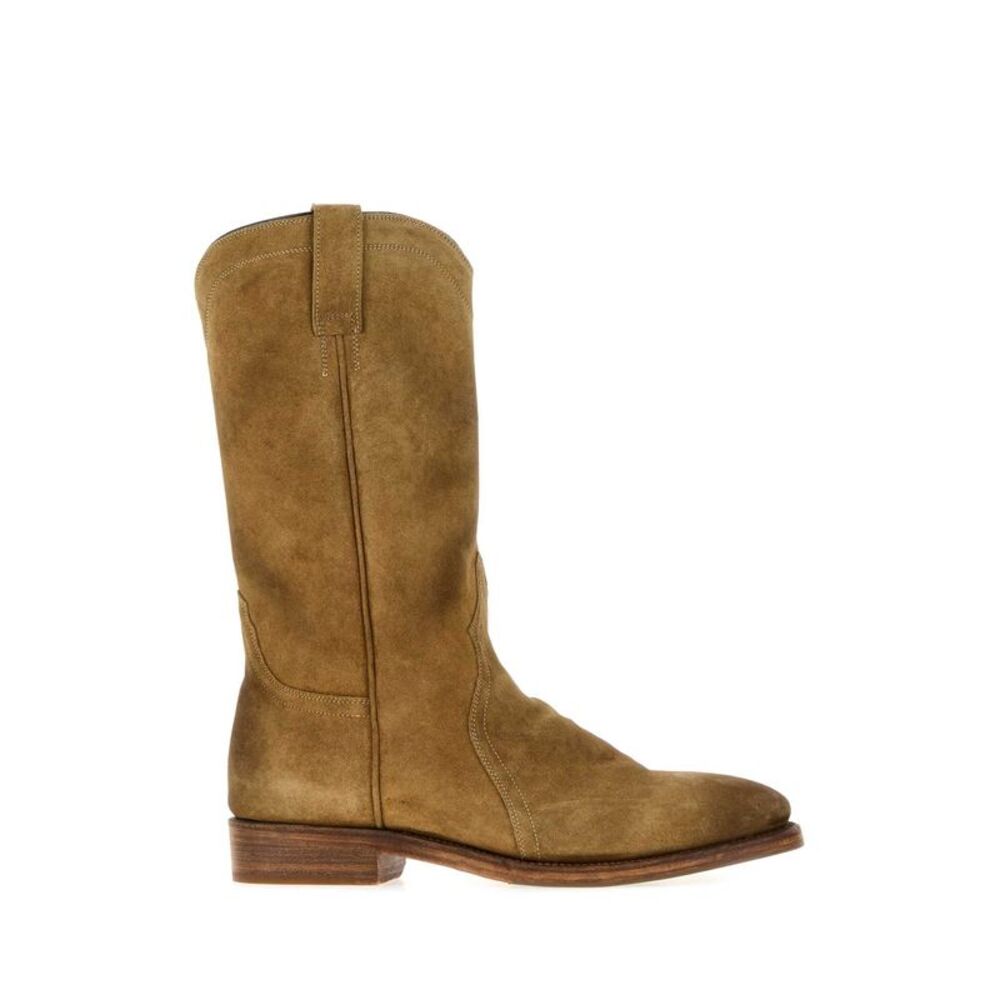 Jil Sander Men Camel Suede Bruce Boots